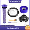 Pre-Filter And HEPA Post-Filter And Rear Motor Cover Kit Dust Cup Container Lid Sealing Ring Lid For Dyson V7 V8 Vacuum Cleaner
