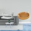 Router Storage Box Wall Mount Shelf Holder Multifunctional Woven Basket with Handles