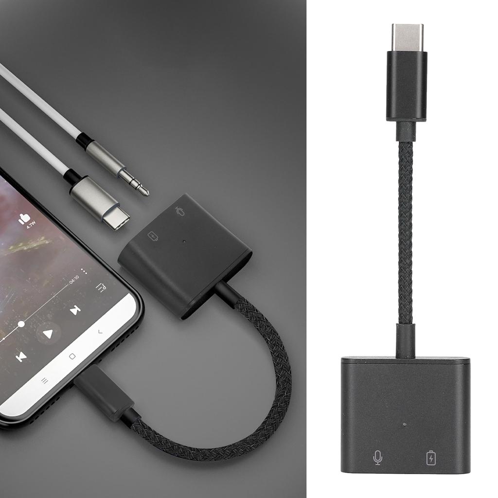2 in 1 Type C to Type C Adapter Type C to with USB C PD 60W Fast Charging Adapter