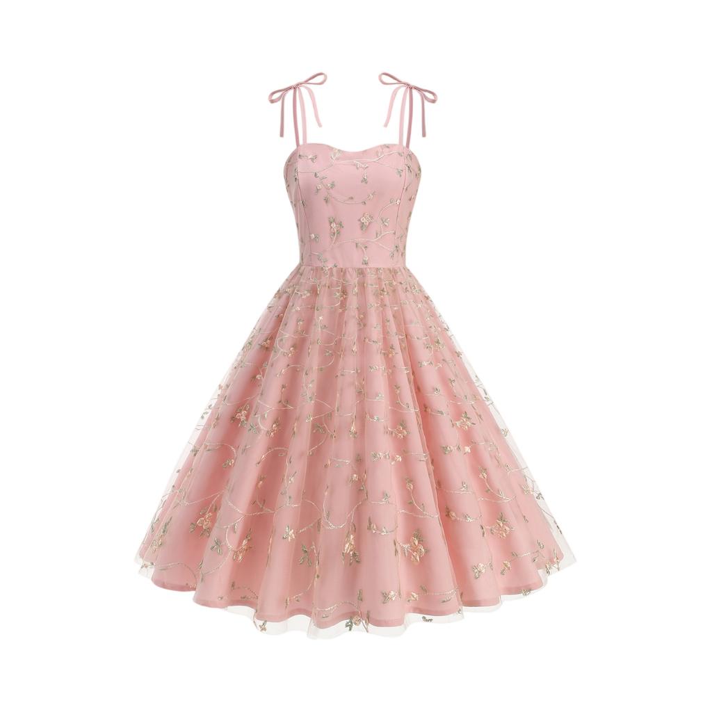 Women's Fashion Color  Sleeveless Dress