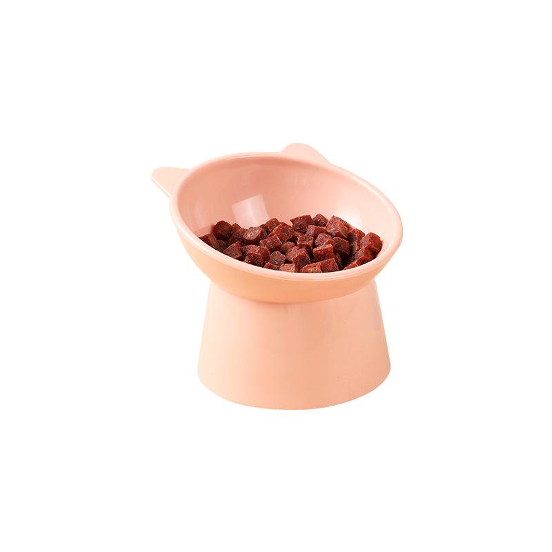 Nordic Style Elevated Cat & Dog Bowl - Slanted, Anti-Spill, Neck Protection Pet Bowl