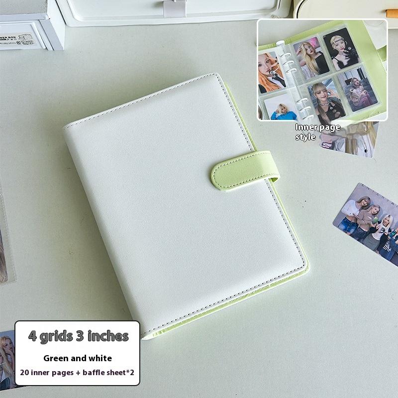 A5 Kpop Idol Photocards Holder PU Photo Album With 20pcs 3inches Sleeves Binder Collect Book For Photographs