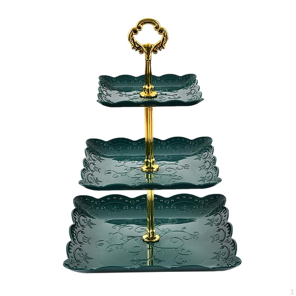 Stojan na muffiny, třípatrový servírovací tác, víceúčelový stojan na dezertní dorty na Halloween