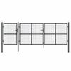 Mesh Garden Gate Anthracite 400 x 125 cm Galvanized Steel
