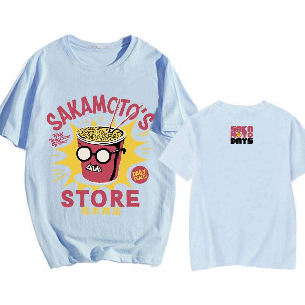Sakamoto Days Manga Graphic Tshirts Short Sleeve Loose Cotton T-shirt Streetwear Unisex Casual O-neck Men/Women T Shirt Tops