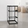 20U Open Frame Netzwerk-Rack, 585 mm Tiefe, Wandmontage oder Bodenaufstellung Server-Rack, Schwerlast 4-Säulen, mit belüfteten Fachböden & Montagematerial,