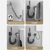Faucet Toilet Faucet Rain Stainless Steel Button Bidet Set Handheld Sprayer Shower Self-Cleaning(Black Package B) Faucet