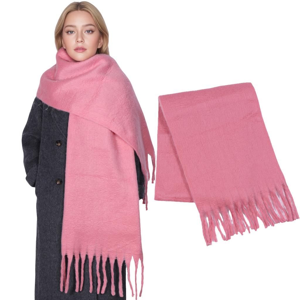 Winter Cashmere Scarf For Women Men Thick Solid Scarves Pashmina Blanket Wraps Soft Neck Warm Bufanda Shawls Long Poncho Echarpe