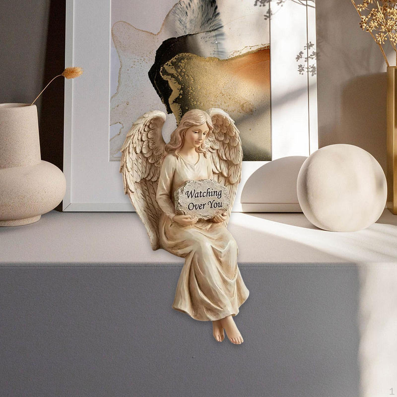 

Angel Statue Sculpture Gift for Women Home Decor Statuette Figurine Office Desk Shelf