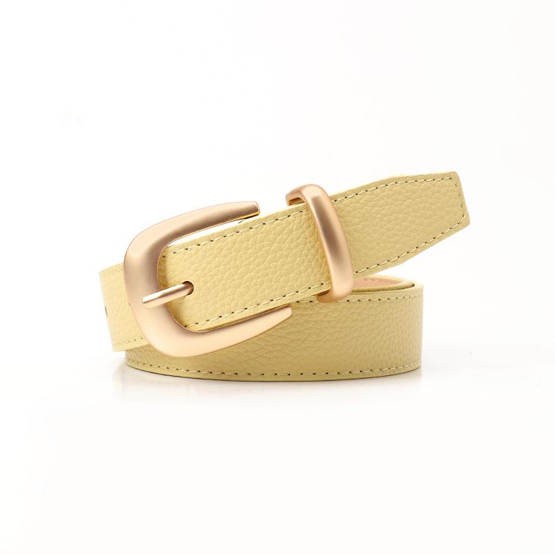 New Fashion Ins Style Belt for Women, Versatile Commuter Pin Buckle Women's Belt Simple Korean Style Decorative Trouser Belt