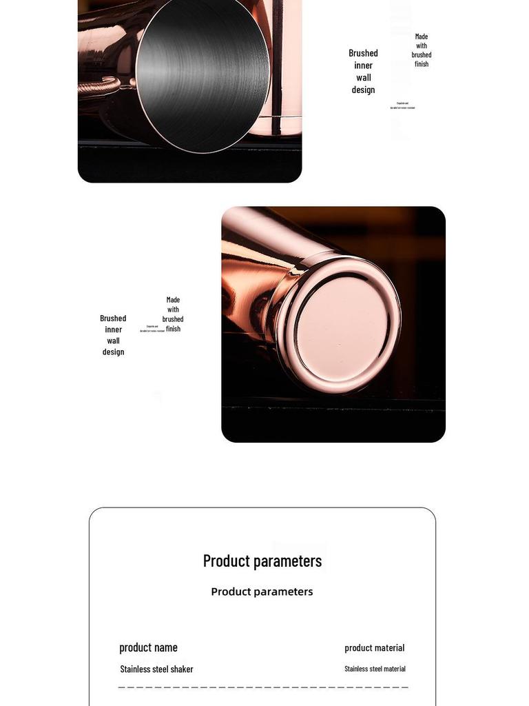 Boston 304 Stainless Steel Cocktail Shaker Set - Bar Tool Kit