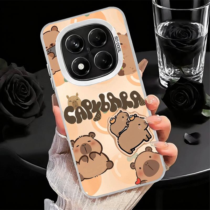 

Funny Capybara Cartoon Cute Shockproof Phone Case for Xiaomi Redmi Note 15 14 13 12 Pro Plus 11 11S 11T 5G Cover Anti Fall Funda Redmi Note 14 4G