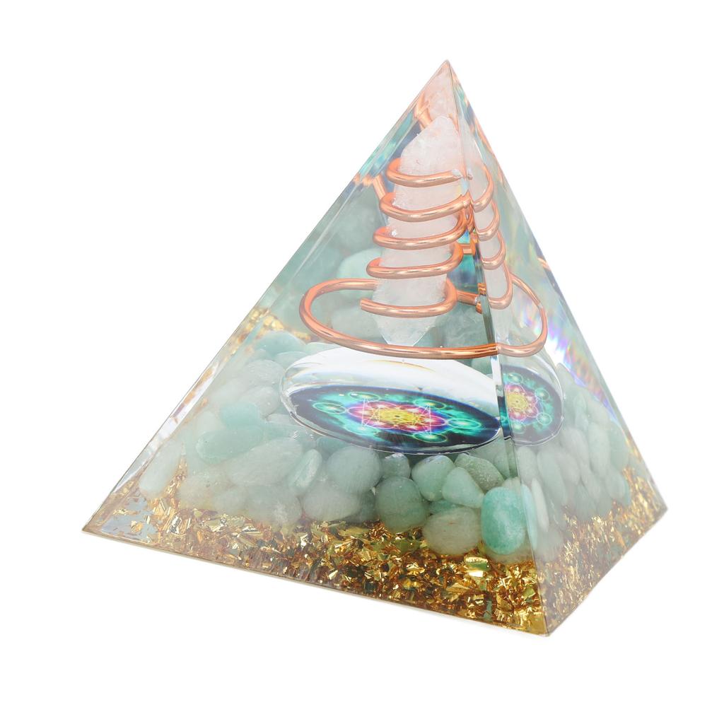 6cm Energy Generator Orgonite Pyramid for Positive Energy Healing Crystal Pyramid Meditation