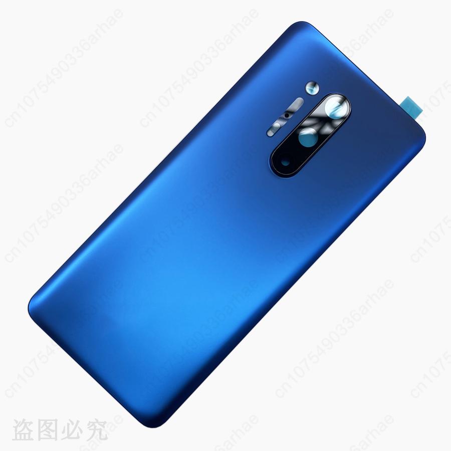 Glass 8Pro Housing For Oneplus 8 Pro One Plus 6.78" Glass Battery Back Cover Repair Replace Door Phone Rear + Camera Lens