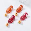 Creative Women Earrings Cartoon Starfish Earrings Gift Crab Studs  for Girls Ladies