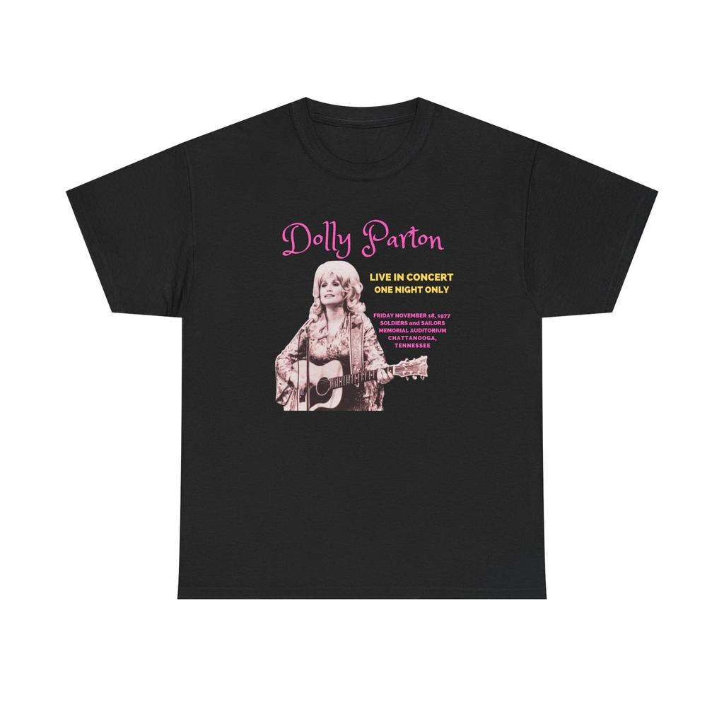 Dolly Parton Unisex Heavy Cotton T-Shirt, Classic Music Fan Gift, Dolly Tee