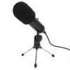 Condenser Microphone USB Double Knob with Adjustable Tripod Set Kit for Broadcast Recording