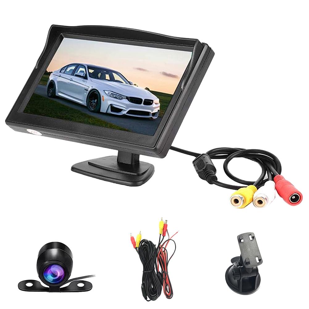 5.0 Inch HD Back Up Car Monitor with Car Rear View Camera Car Rear Camera Monitor for Vehicle Reversing Parking System