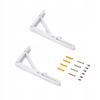 2X Foldable Table Top Shelf Support Bracket Strong Durable - 300 White Tmy