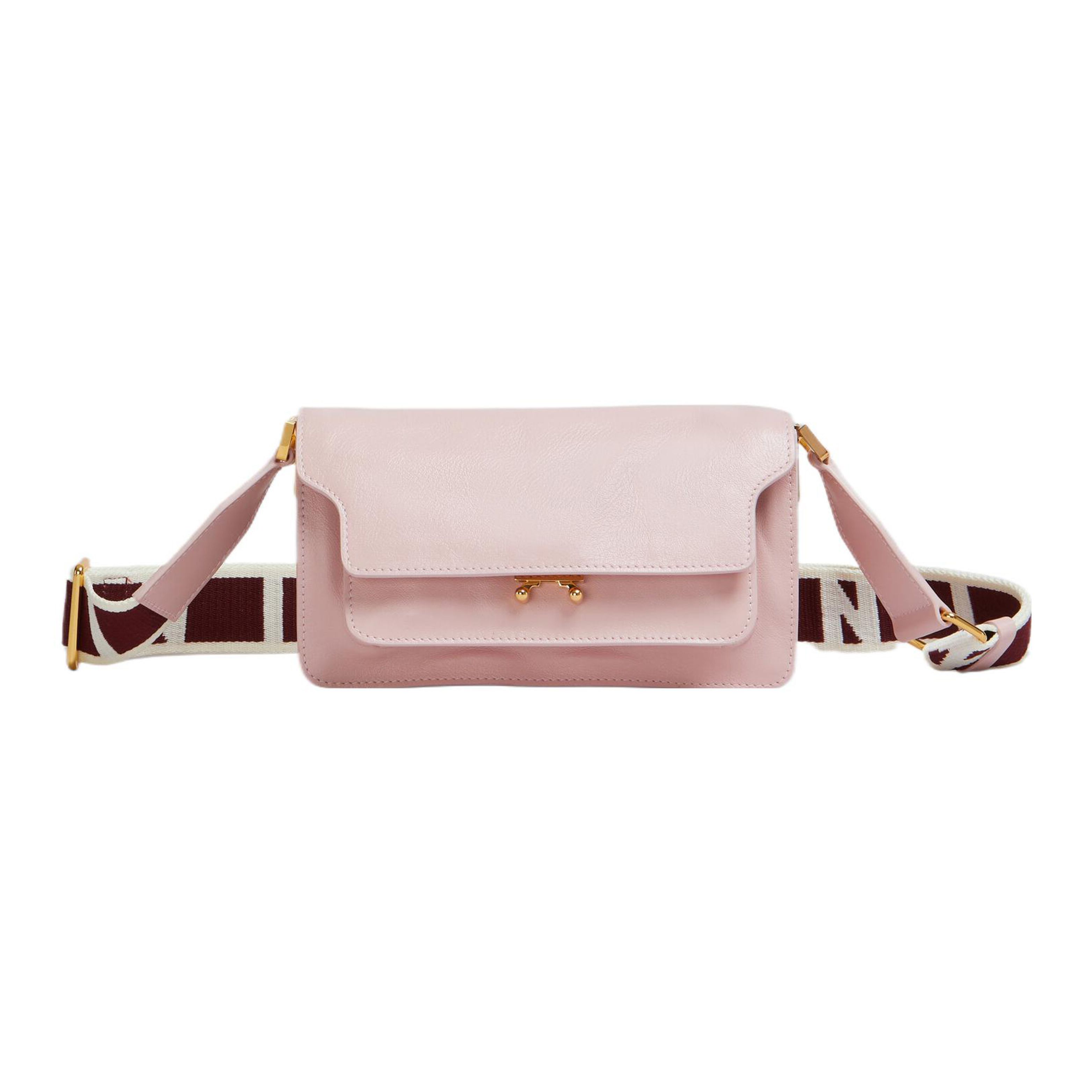 

Marni East/West Push Lock Adjustable Shoulder Strap Crossbody Bag Women Bags Light-Pink SBMP0124Q6P264400C09 Basic Set (Bag+Dust Bag)