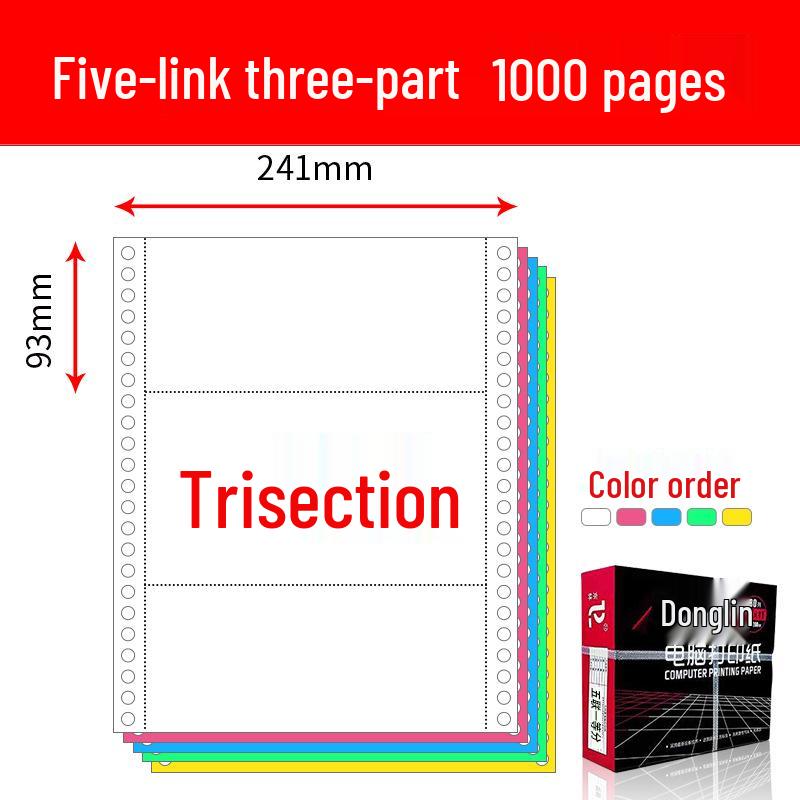 Multi-Part Pinfeed Computer Print Paper: 1-5 Parts, 241 Voucher Listings