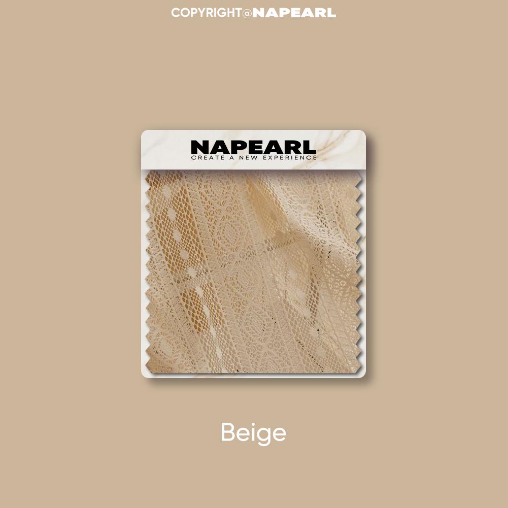 

1 шт. NAPEARL Бежевая тюлевая французская ретро жаккардовая занавеска с оборками для гостиной, спальни, балкона, окна, домашний декор W150cm x L200cm бежевый