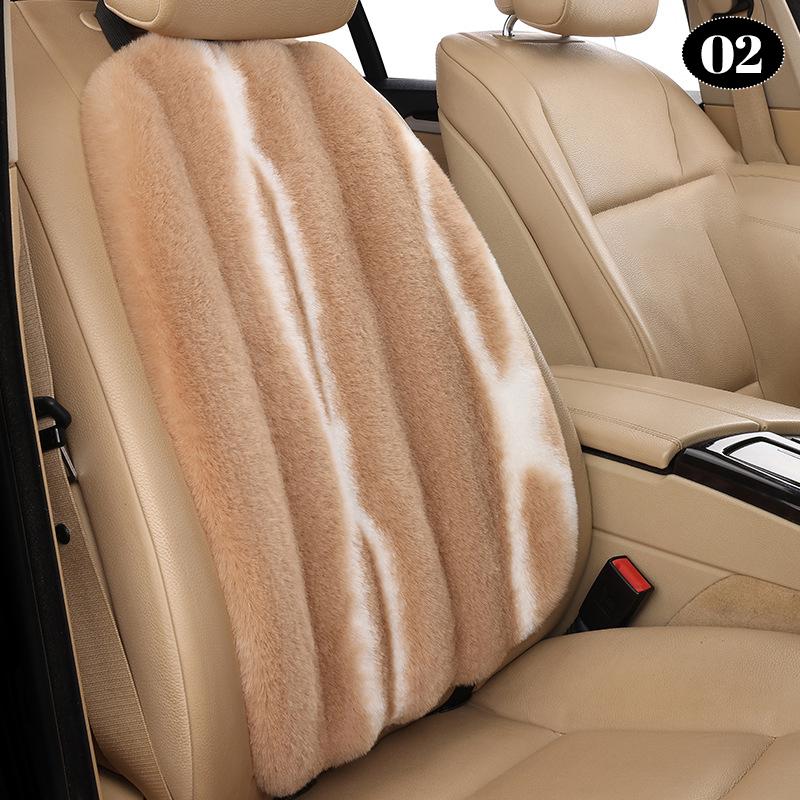 NEW Imitation Wool Universal Car Seat Cover Winter Thickened Warm Plush Auto Pillow Artificial Fur Seat Cushion Interior Fashion