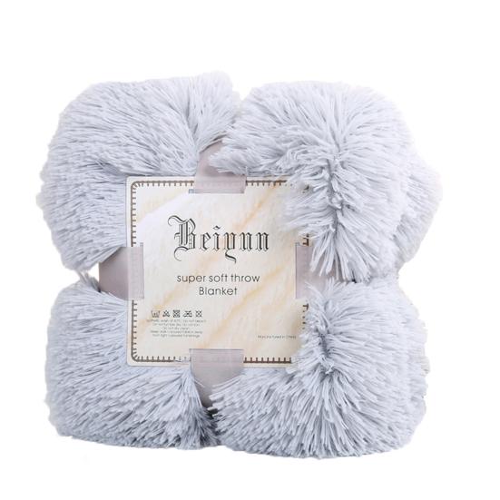 80x120cm Soft Fluffy Shaggy Warm Bed Sofa Bedspread Bedding Sheet Throw Blanket