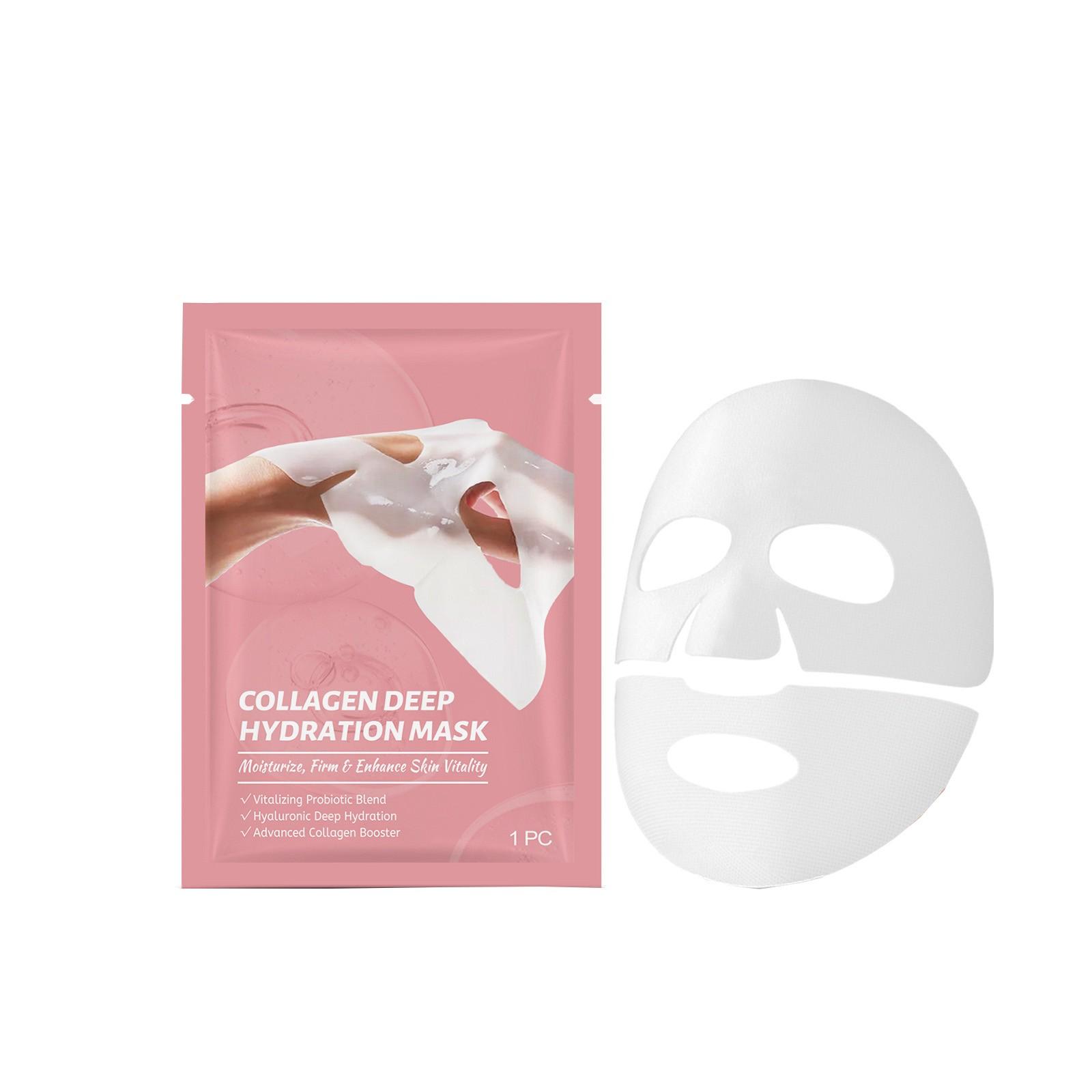 

Серия коллагеновых увлажняющих масок для лица Увлажняющая, питательная и увлажняющая маска для лица «три в одном» 1 мл One Size