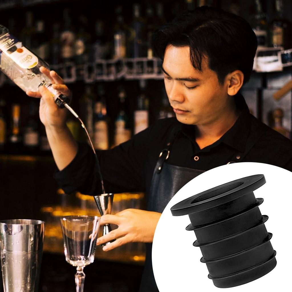 6 Stück Weinflaschenausgießer-Adapter Universal-Ausgießer-Konverter für 25-mm-Hals Olivenölflaschen Spirituosenflaschen Ausgießzubehör