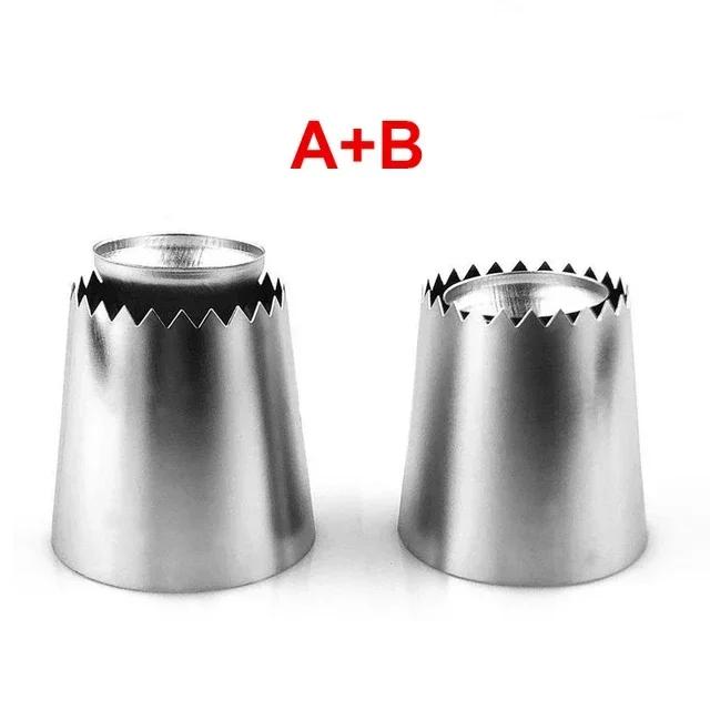 Edelstahl Kuchen Dekorierwerkzeuge, Keks Gebäck Spitzen, Russische Eiscreme Spitzen, Kuchenform, Zuckerguss Spritztüllen