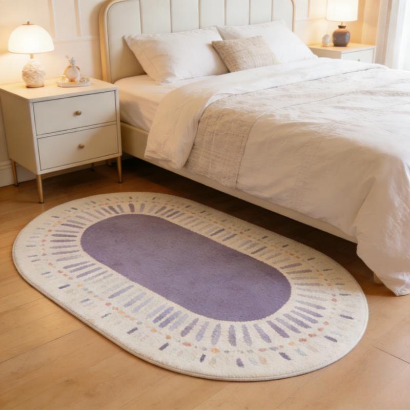 Cream Style Carpets for Living Room Light Luxury Bedroom Decor Carpet Art Fluffy Soft Bedside Rug Colorful Home Plush Floor Mat