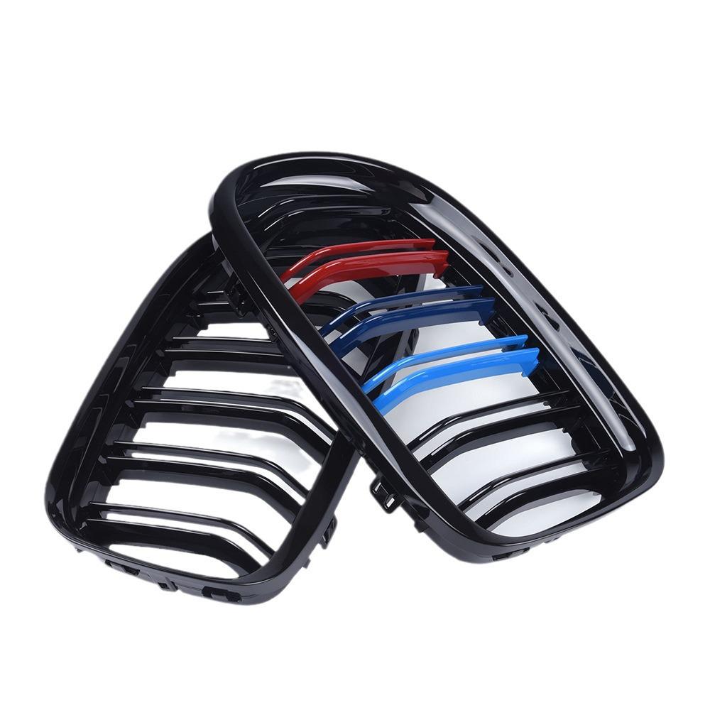 Applicable BMW 3 Series E90/E91 09-12 Grille Air Intake Three-Color Double Bar LCi Front Modification.