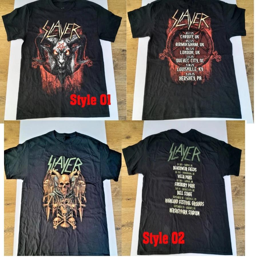Slayer Tour T-Shirt 2025 Back To The Beginning Reprint Shirt Unisex T-Shirt XXXL