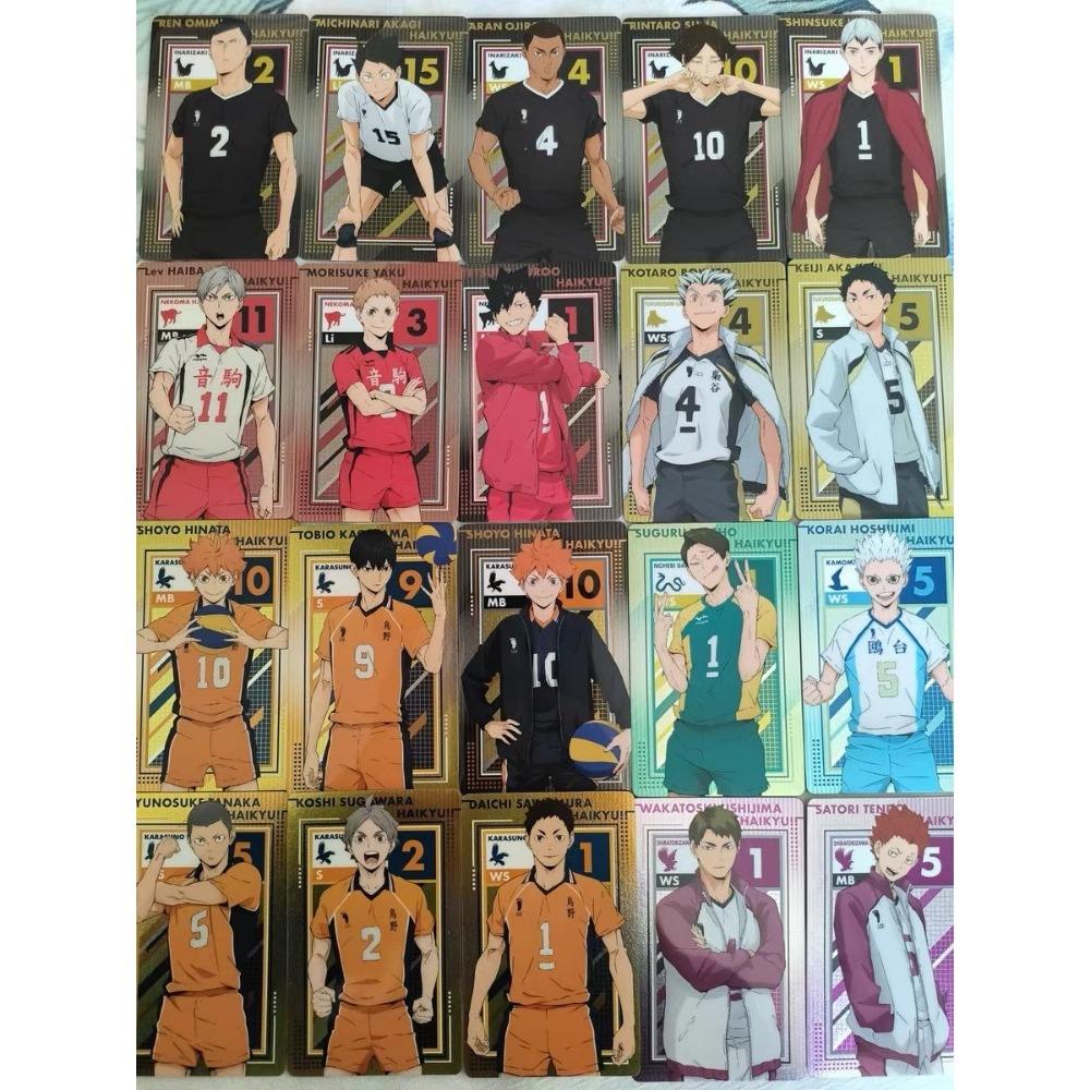 Anime Haikyuu!! Anime Cards Hinata Shoyo Kageyama Tobio Boxuto Kotaro Anime Pocard Tarot Po Cards For Fans Collection Gift