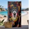 Toalha de Praia com Estampa de Futebol da Alemanha Secagem Rápida Super Absorvente Macia Toalha de Banho para Natação Praia Viagem Fã Lembrança Presente
