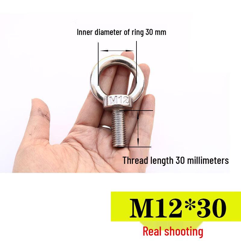 304 Stainless Steel Extended Welded Eye Bolt
