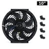 7 9 10 12 13 14 Zoll Universell 12V 80W Schlank Umkehrbar Schwarze Klinge Elektrischer Kühler Lüfter Auto Lüfter Montagekit