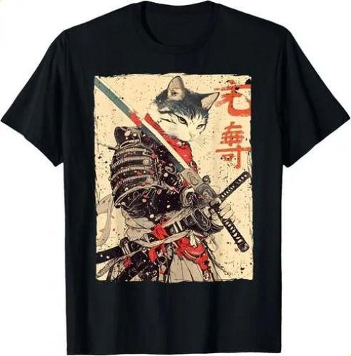 Tshirttshirtsamurai Warrior Ukiyo Ink Artwork 2026 Cat SamuPilot L