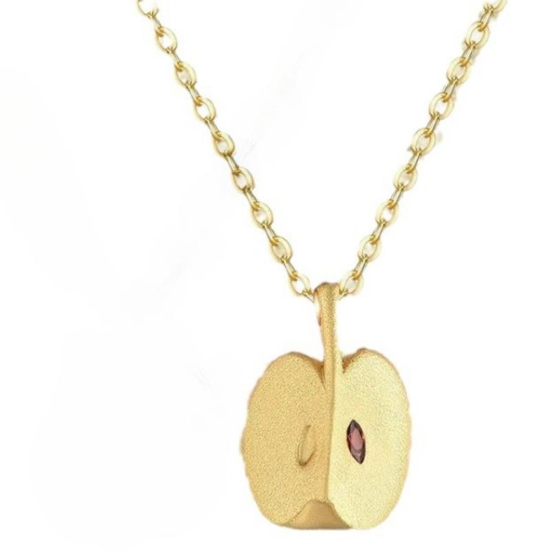 New fashionable and creative Apple pendant with niche design, good luck necklace