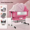 Berço Multifuncional Dobrável para Bebê: Cama de Balanço para Recém-Nascido e Cama Infantil Acoplável