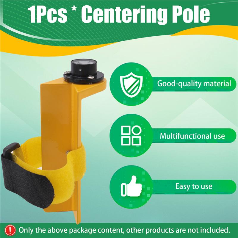 A96I-Circular Vial Aluminum Die Cast Rod Level With 20Cm Strap For Prism Pole- Aluminum Alloy Construction For Enhanced Durabili