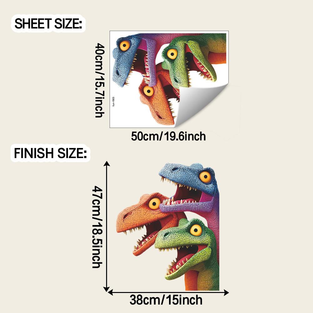 

Креативные и милые наклейки для украшения стен фона спальни или игровой комнаты с динозаврами