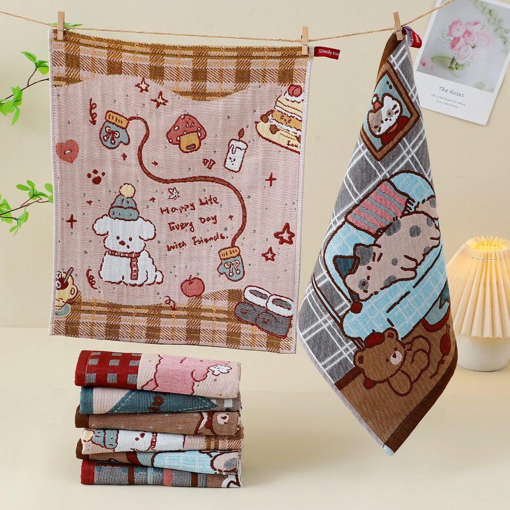 4 Layer Cotton Gauze Large Hand Towel 34x40cm Pure Cotton Dish Cloth Kitchen Towel Home Restaurant