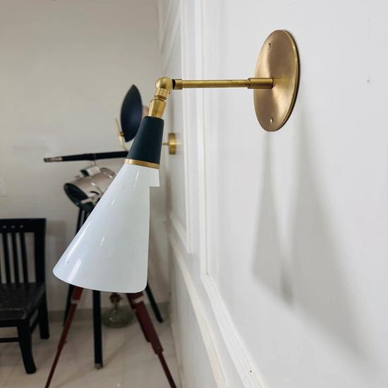 27,94 cm Håndlaget Messing Vegglampe Moderne Leselampe Hjem, Kontordekor