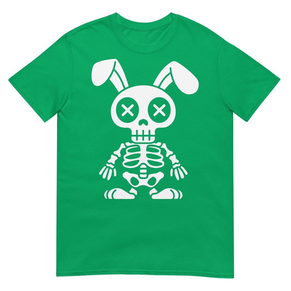 Funny Dead Bunny Skeleton Dark Easter Humor Teens Adults Tshirt