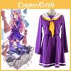 Breathable No Game No Life Shiro Cosplay Dress Shirt Tie Set With Perfect Stitches
