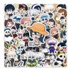 50 Jujutsu Kaisen Anime Stickers: Cartoon Collection for DIY, Storage Box, and Refrigerator Decor