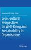 The Cross-cultural Perspectives On Well-Being and Sustainability In Organizations Book