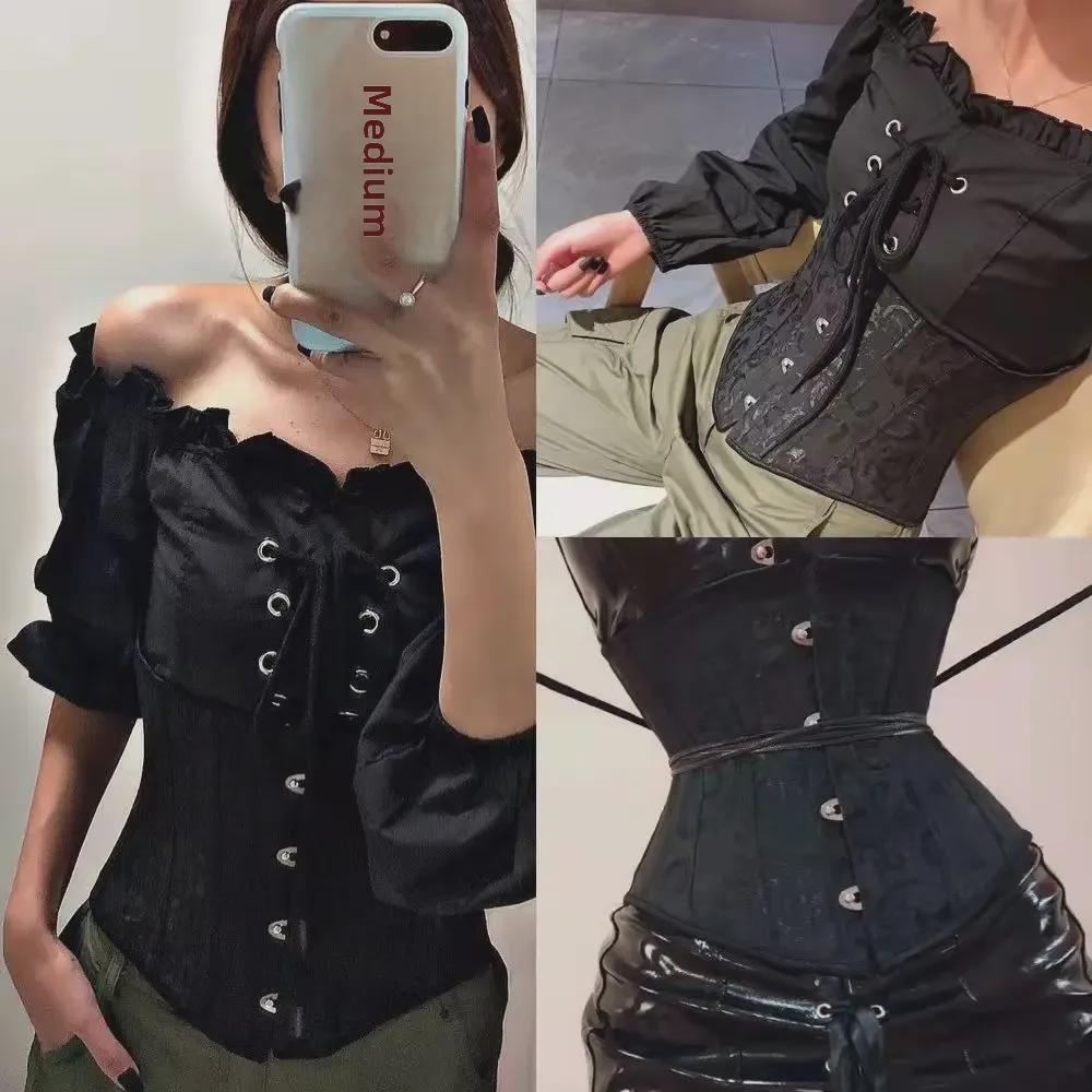 European & American Jacquard Waist Corset Belt